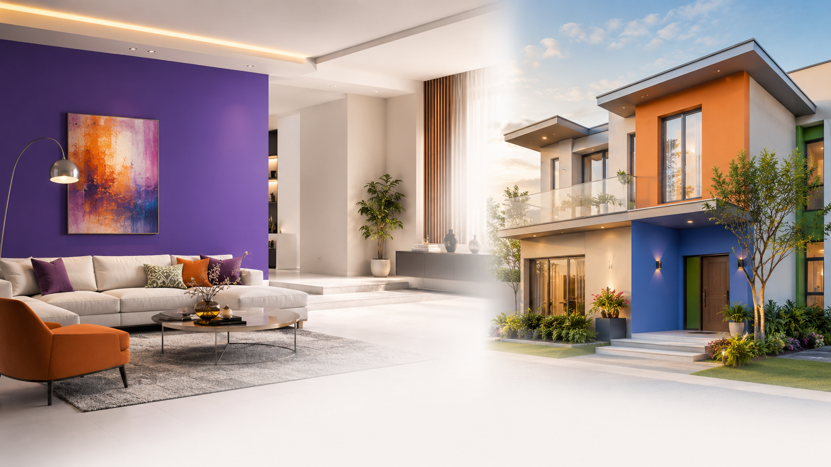 Premium interior and exterior painted walls